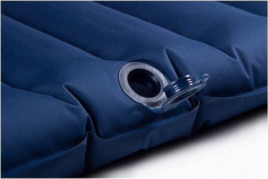 Kampeer slaapmat - Luchtbed outdoor - Bergwandelen slapen - Lichtgewicht ontwerp - 197x65x9cm - Marineblauw — afbeelding 4