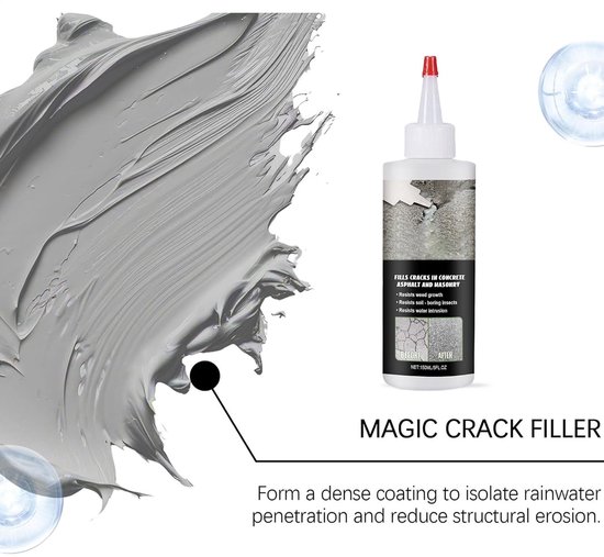 Asfalt Scheurvuller - Weg Reparatie Kit - Oprit Onderhoud - Duurzaam & Waterdicht - 150 ml Inhoud - Zwart — afbeelding 2