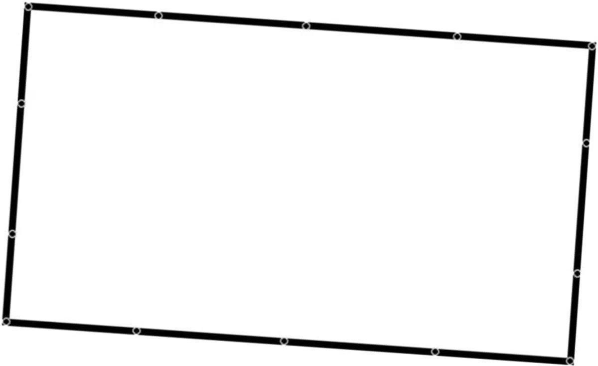 Projectiescherm - Beamerdoek Oprolbaar - Thuisbioscoop Films - High Definition Beeld - 221x125 cm - Wit