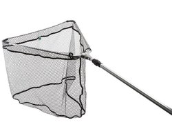 Zfish - ZFX Rubber Schepnet 60 x 60 cm - Telescopische Steel 240 cm - Inklapbaar Landingsnet