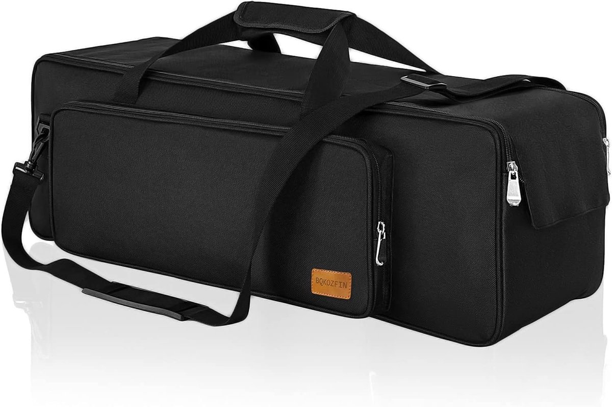 Statieftas - Draagtas - Transport Bescherming - Robuust Nylon - 80x21x21cm - Zwart