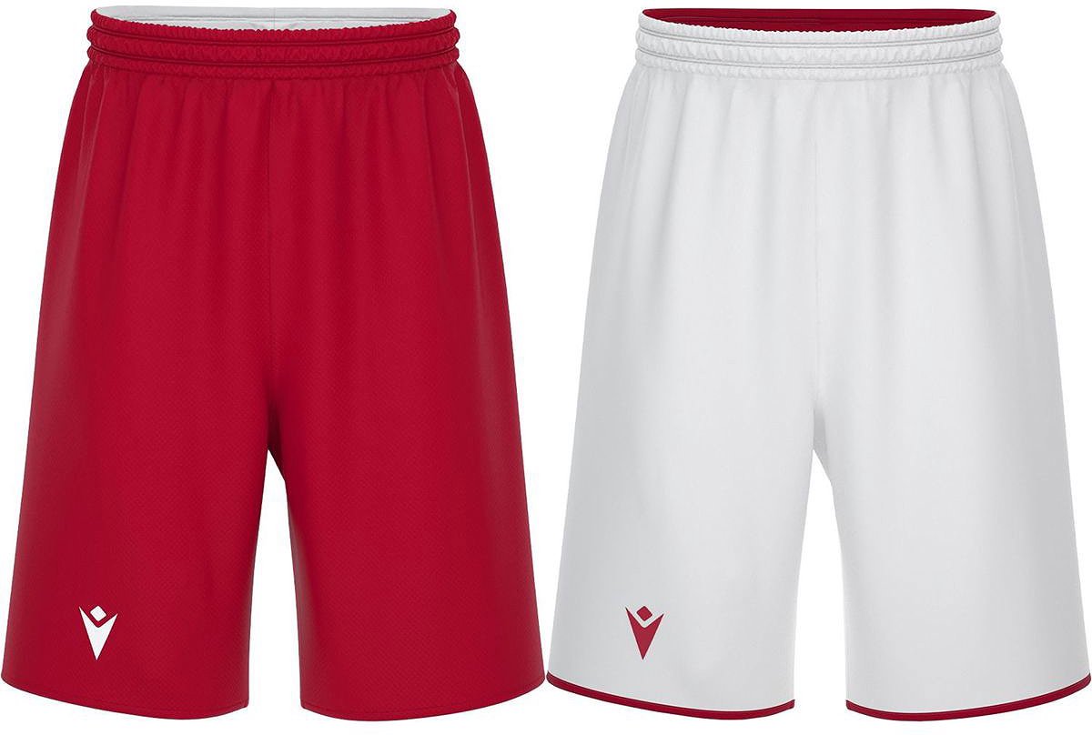 Macron X500 Reversible Short Heren - Rood / Wit | Maat: S