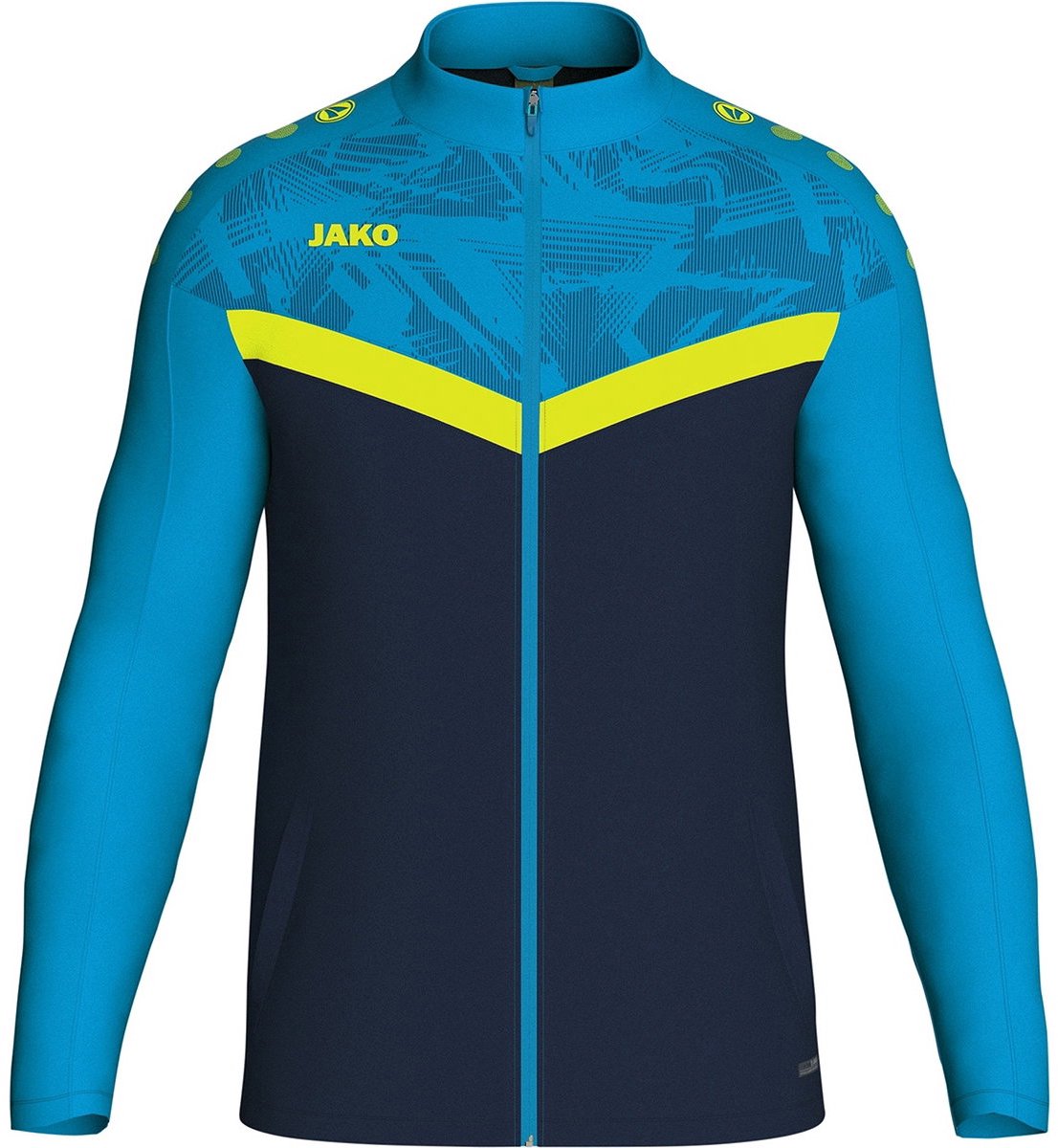 Jako Iconic Polyestervest Heren - Marine / Jako Blauw / Fluogeel | Maat: L