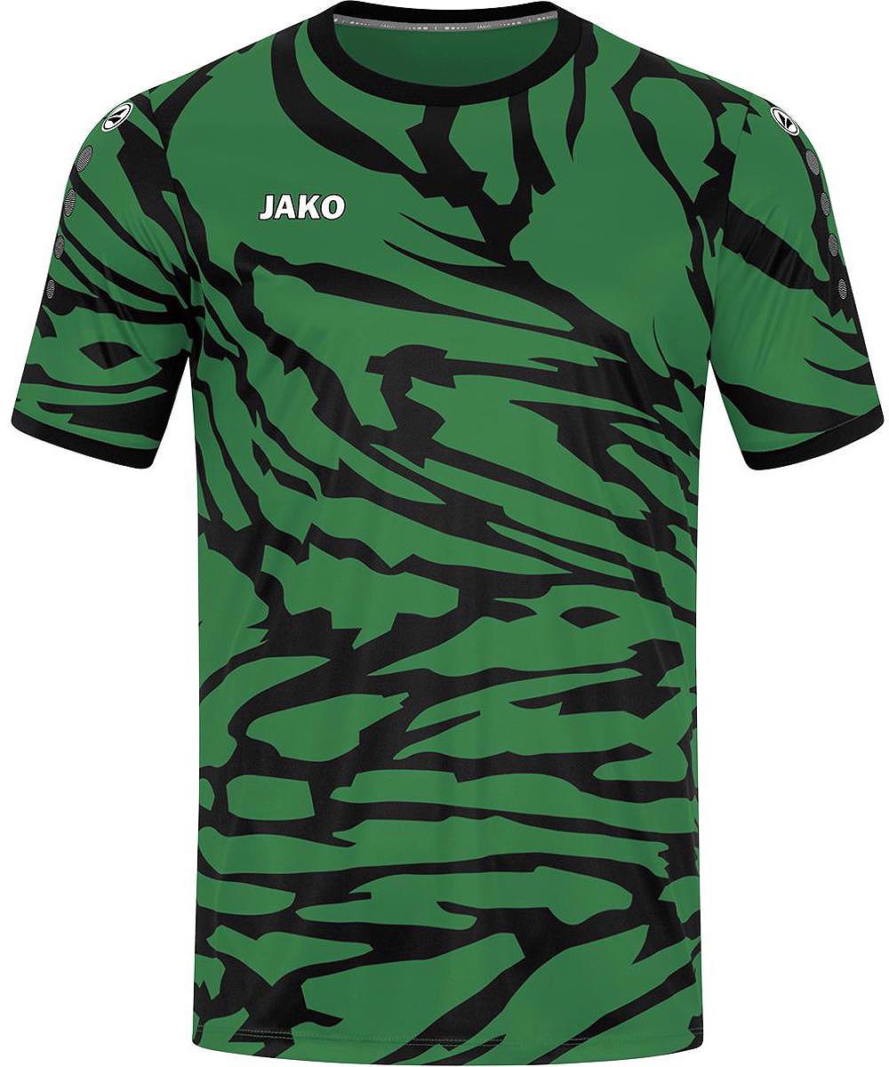Jako Animal Shirt Korte Mouw Heren - Sportgroen / Zwart | Maat: M