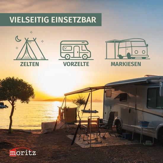 Vorzeltteppich donkergrijs 300x400 cm campingtapijt ademend waterafstotend — afbeelding 4