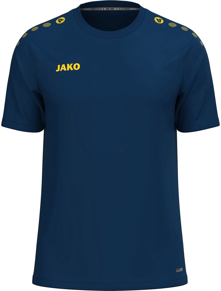 Jako One T-Shirt Kinderen - Navy / Citroen | Maat: 140