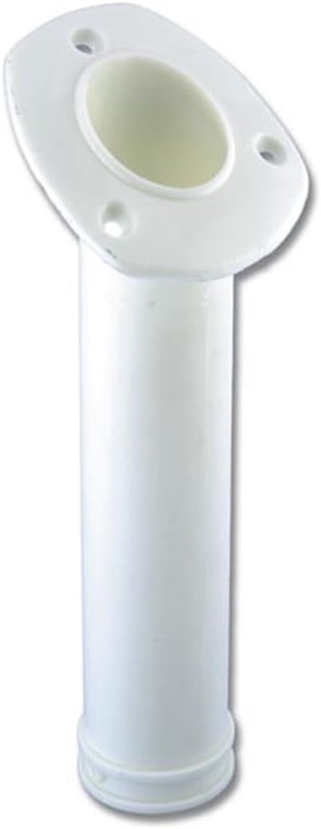 Inbouw houder - Canne houder - Watersport Varen - Slagvast kunststof - 40mm boring - Wit
