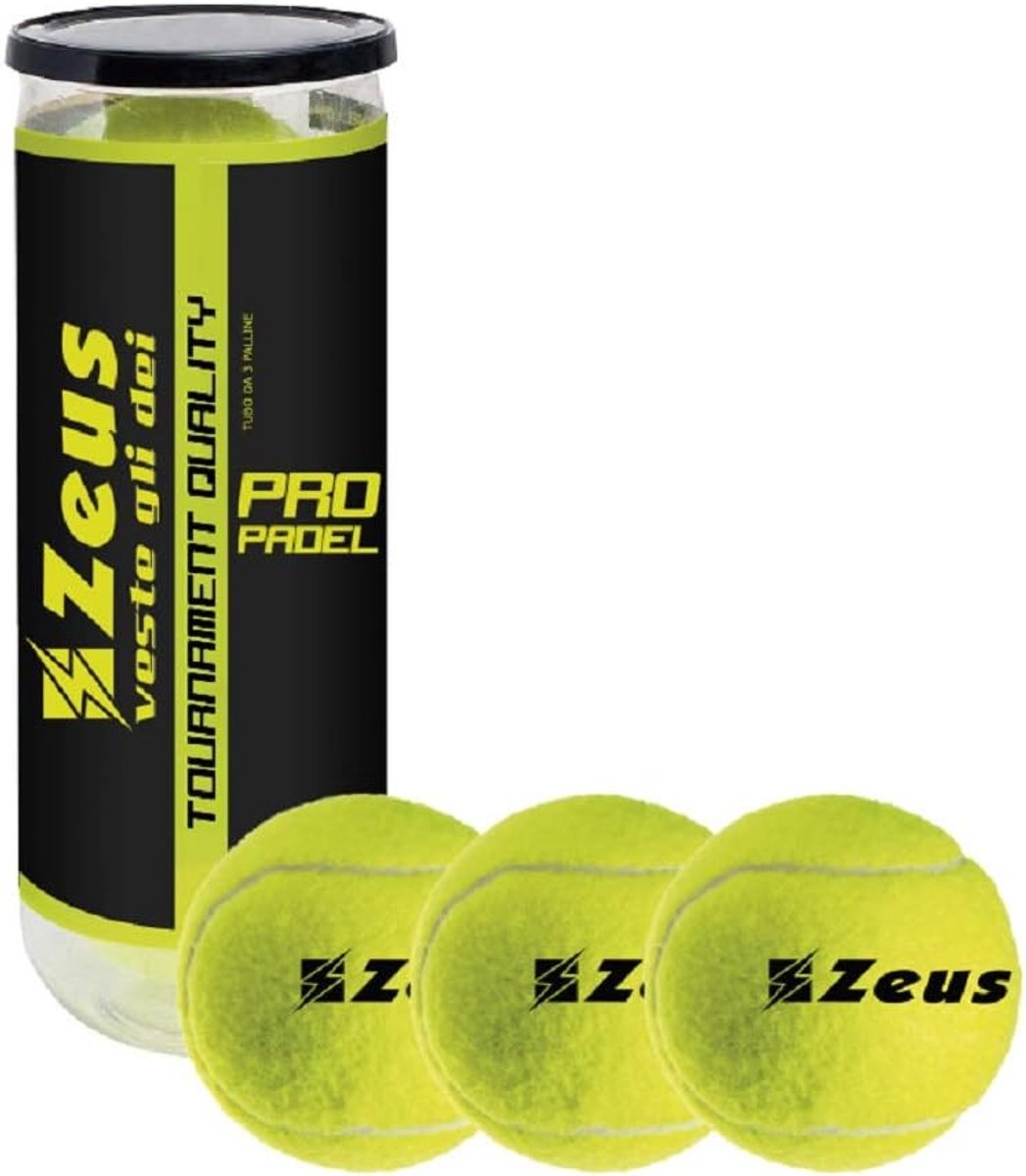Padelballen Tube - Sportballen - Wedstrijd Padel - Set van 3 - Standaard Maat