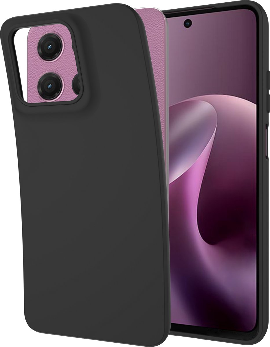 Just in Case hoesje geschikt voor Motorola Moto G17 / G17 Power Hoesje Siliconen - Flexibele Case - Zwart