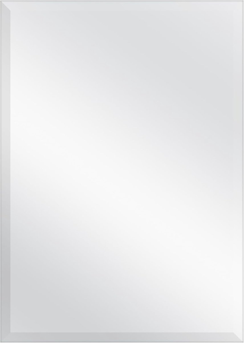 Wandspiegel Randloos - Decoratieve Spiegel - Badkamer Inrichting - Geslepen Glasrand - 51x71 cm