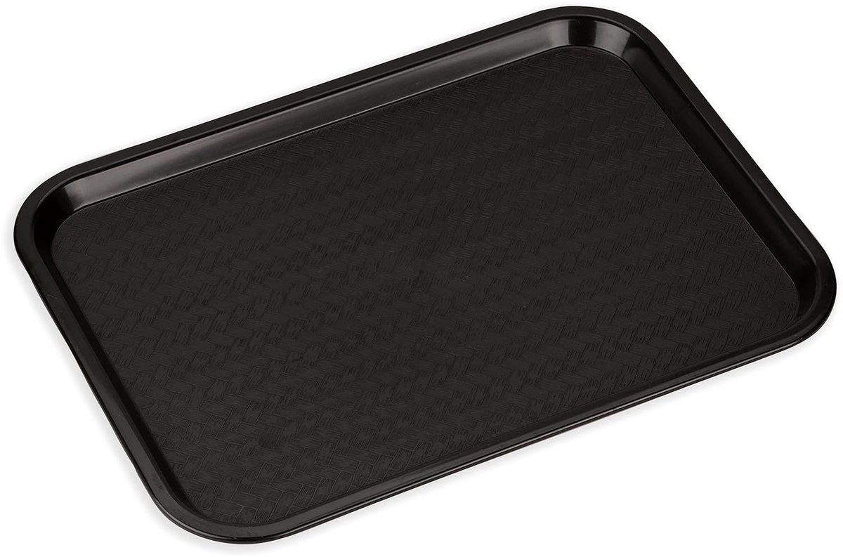 Dienbladen - Serveertrays - Kantines en Horeca - Stapelbaar ontwerp - 46x37 cm - Zwart