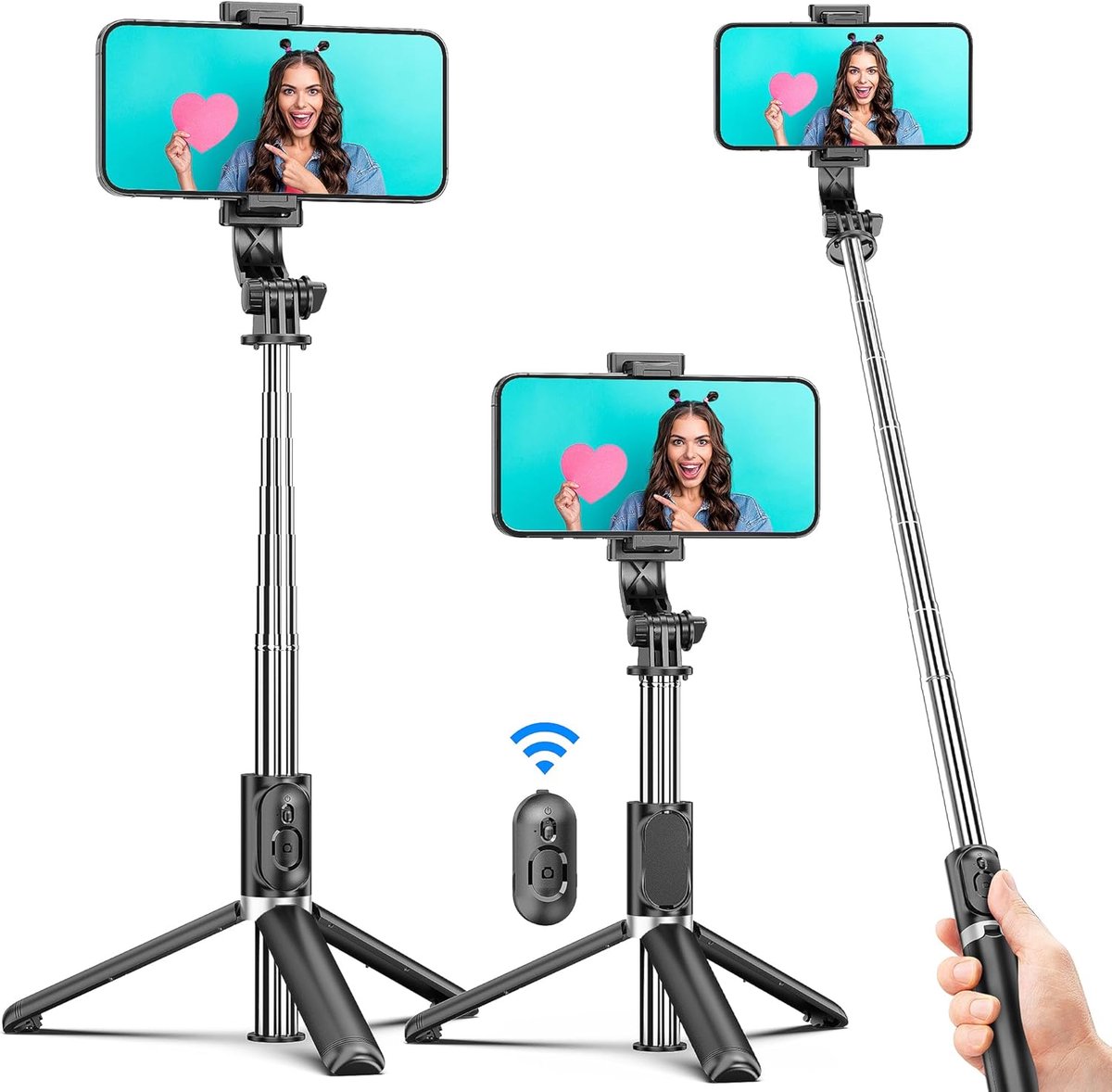 Selfiestick – Selfie Statief – Telefoon Tripod - video opname