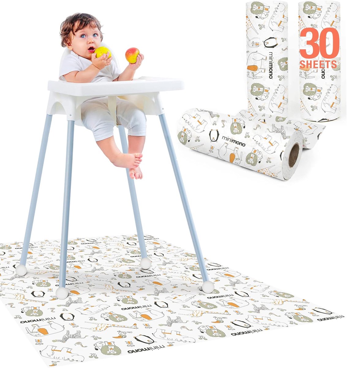 Wegwerp Onderlegger - Activiteitenmat - Rommelige Activiteiten - Waterdicht en Compact - 40 x 47 Inch - Pinguïns
