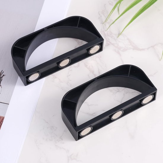 IJsschep Houder - Magnetische Bevestiging - IJsmachine Accessoire - Sterke Magneet - 9.5 x 4.3 cm - Zwart van Merkloos — afbeelding 2