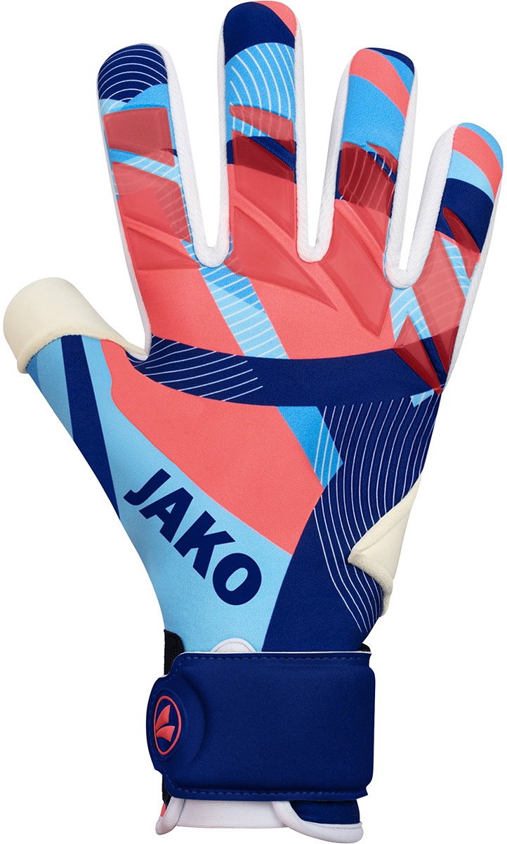 Jako River Giga Keepershandschoenen Heren - Marine / Hemelsblauw / Koraal | Maat: 7,5