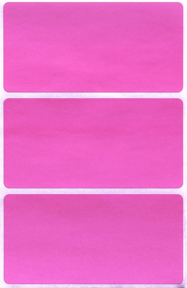 Naam badge etiketten - Stickers - Organiseren - Mat afwerking - 10x5 cm - Roze