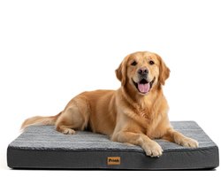 Pebble Orthopedisch Hondenkussen 90x70 cm - Hondenmand & Benchkussen - Dierenkussen - Voor Middelgrote Honden - Hondenbed