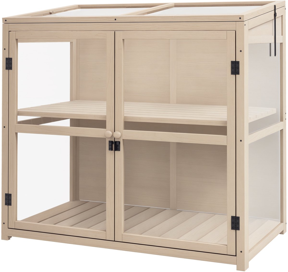 Killogood Koude bak verhoogde bak plantbed - weerbestendig - 2 niveaus - vurenhout - 103 x 61 x 103 cm - naturel