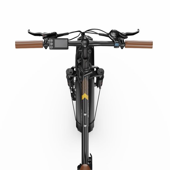 ONESPORT Elektrische Fiets –Opvouwbaar - 48V 18Ah Accu - Actieradius tot 120 km –Aluminium Lage Instap - 20×4.0 Inch Fatbike–Shimano 7 Versnellingen–Hydraulische Schijfremmen–Bluetooth Verbinding–Max. Belasting 120 kg–Stads E-bike–Zwartbruin van ONESPORT — afbeelding 5