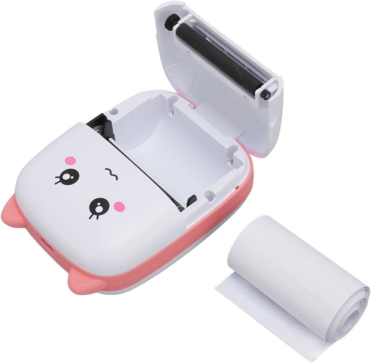 Mini Printer - Draagbare Printer - Onderweg Printen - Inkless Printen - 12 x 9 x 5 cm - Roze