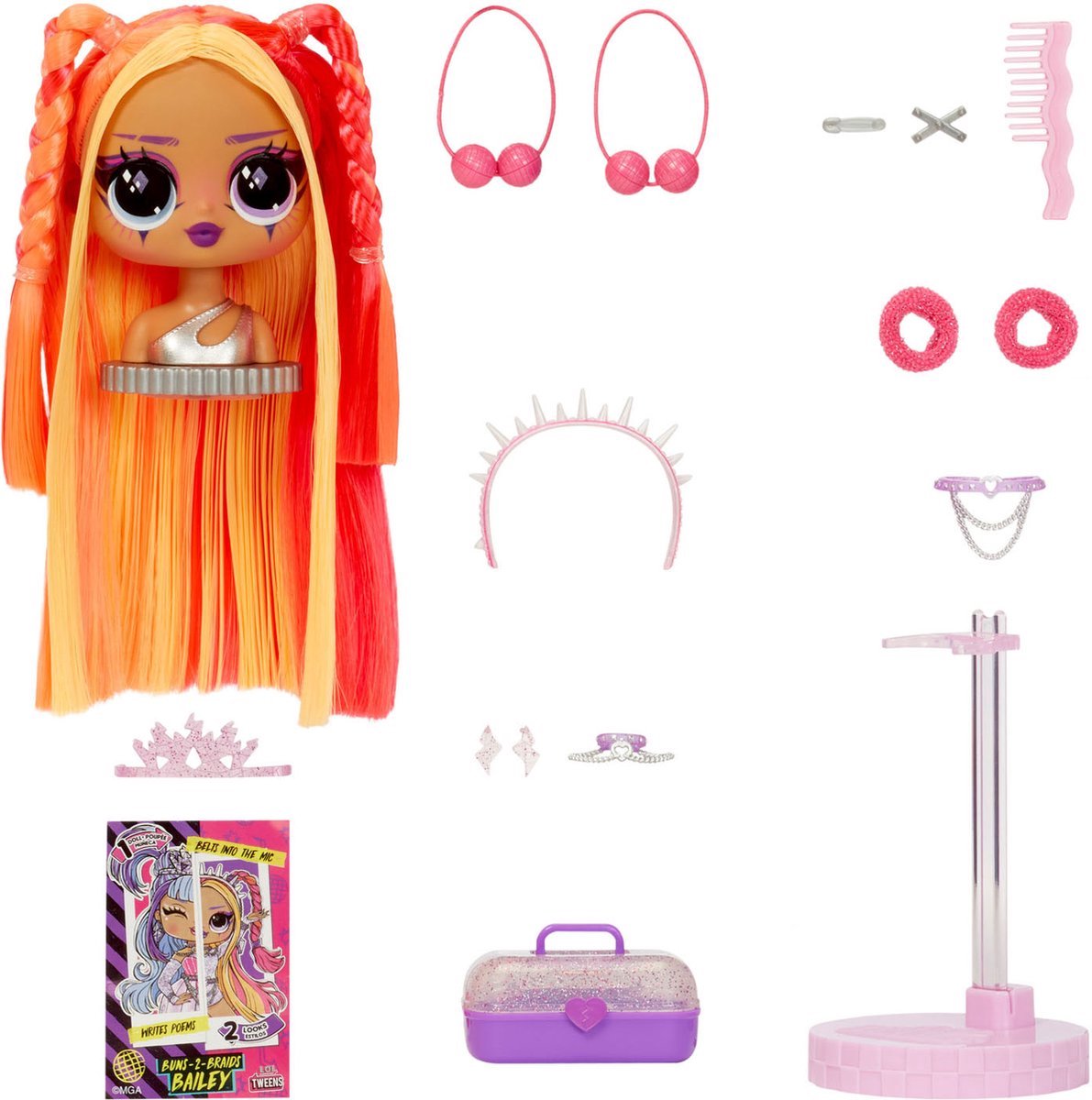 L.O.L. Surprise! Tweens Surprise - 16,5 cm - Swap Modepop - Buns-2-Braids Bailey — afbeelding 14