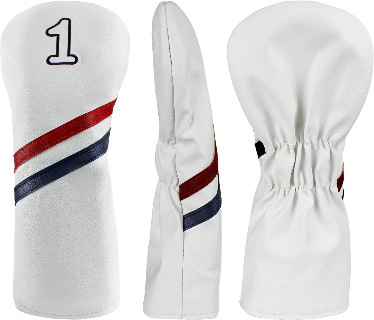 3-delige set - Golfclubhoezen - Digitale golfwoodhoezen - Waterdichte PU-clubhoofdhoezen - Dophoezen - Beschermhoezen (33*16 cm)