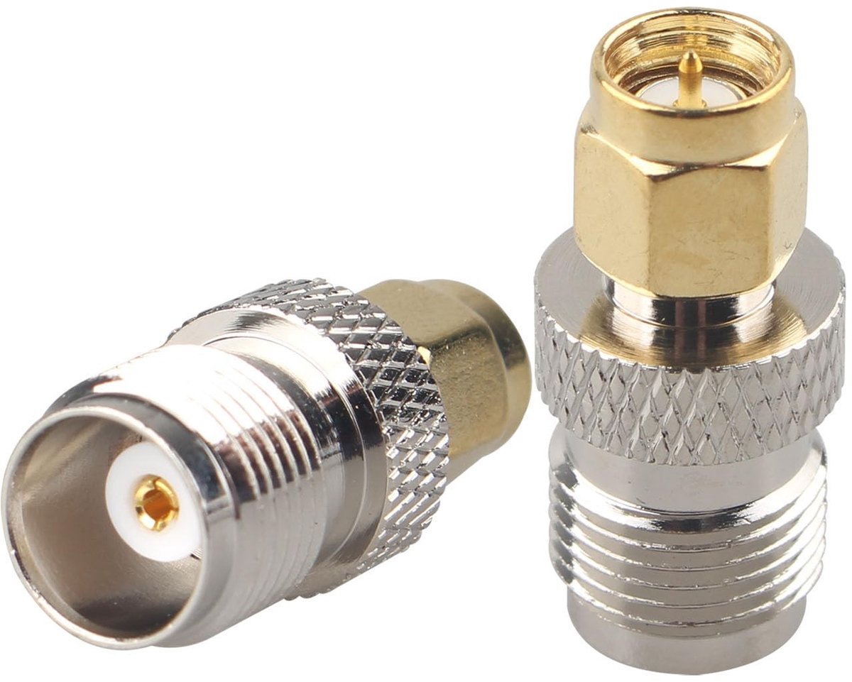 Allecto - SMA naar TNC Adapter - RF Coaxiaal Connector - Laag verlies - Geschikt voor externe radio antenne - WiFi en WiMax apparaten - Perfect voo...