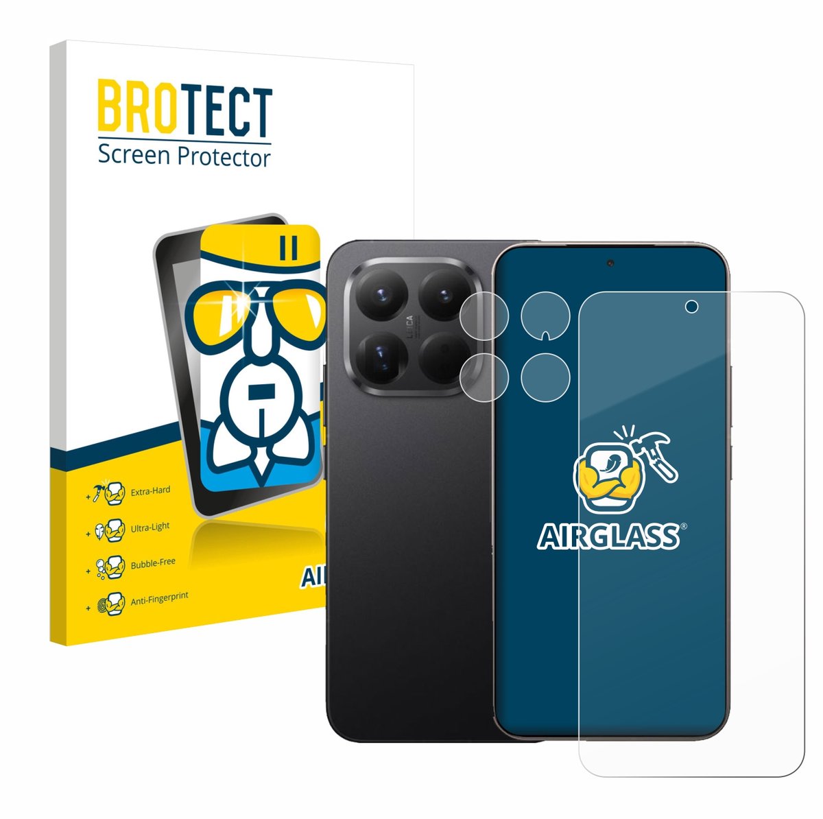 Screenprotector voor Xiaomi 15T Pro (Voor+Camera) Beschermglas transparant