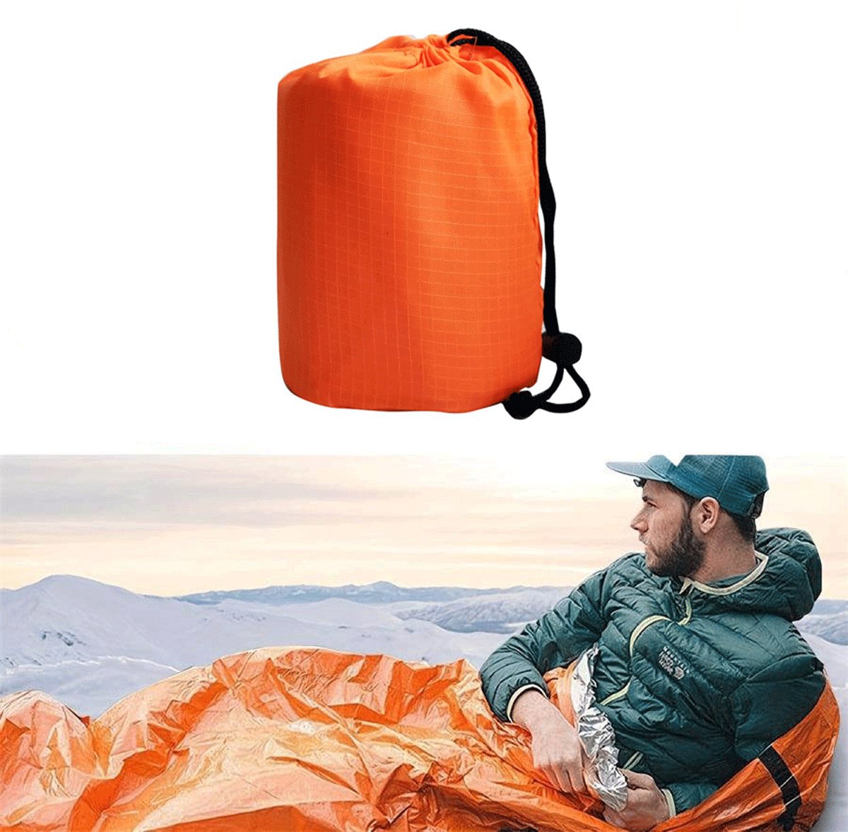RezReady Noodoverlevingsdeken – Thermische Bivakzak voor Survival & Outdoor