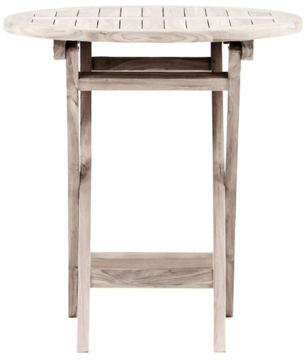 Kenya cafetafel Ø70cm whitewash.