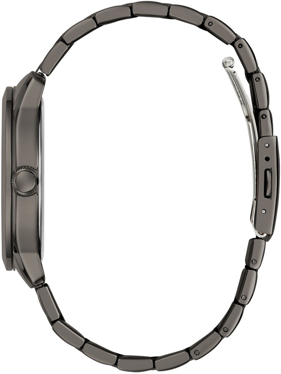 Guess Colton Quartz Analoog Horloge Gunmetal Behuizing: 100% Roestvrij Staal| Armband: Roestvrij Staal 42 mm U1487G1M, U1487G2M, U1487G3M, U1488G1M, U1488G2M, U1488G5M