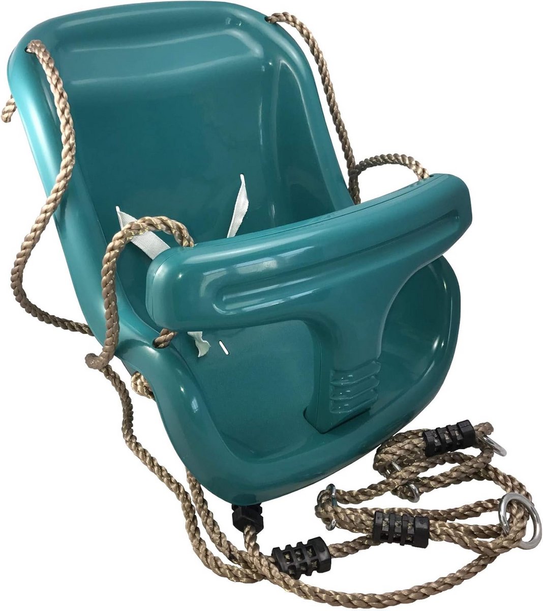 Schommelstoel voor Baby met Touw en Bevestigingsringen - Turquoise