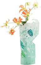 Tiny Miracles - Duurzame Design Vaas - Paper Vase Cover - Jungle Leaves - Large