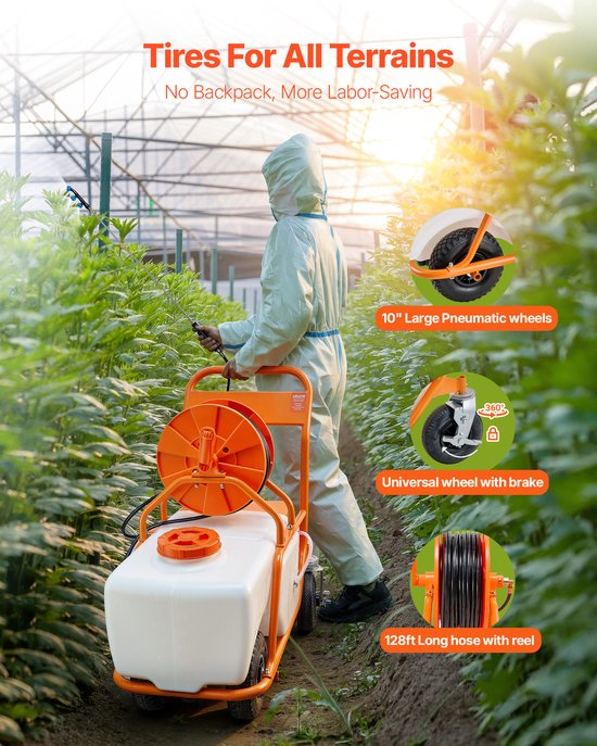 VEVOR-sproeier Druksproeier Rugzaksproeier Tuinsproeier 60L 0-90PSI van VEVOR — afbeelding 4