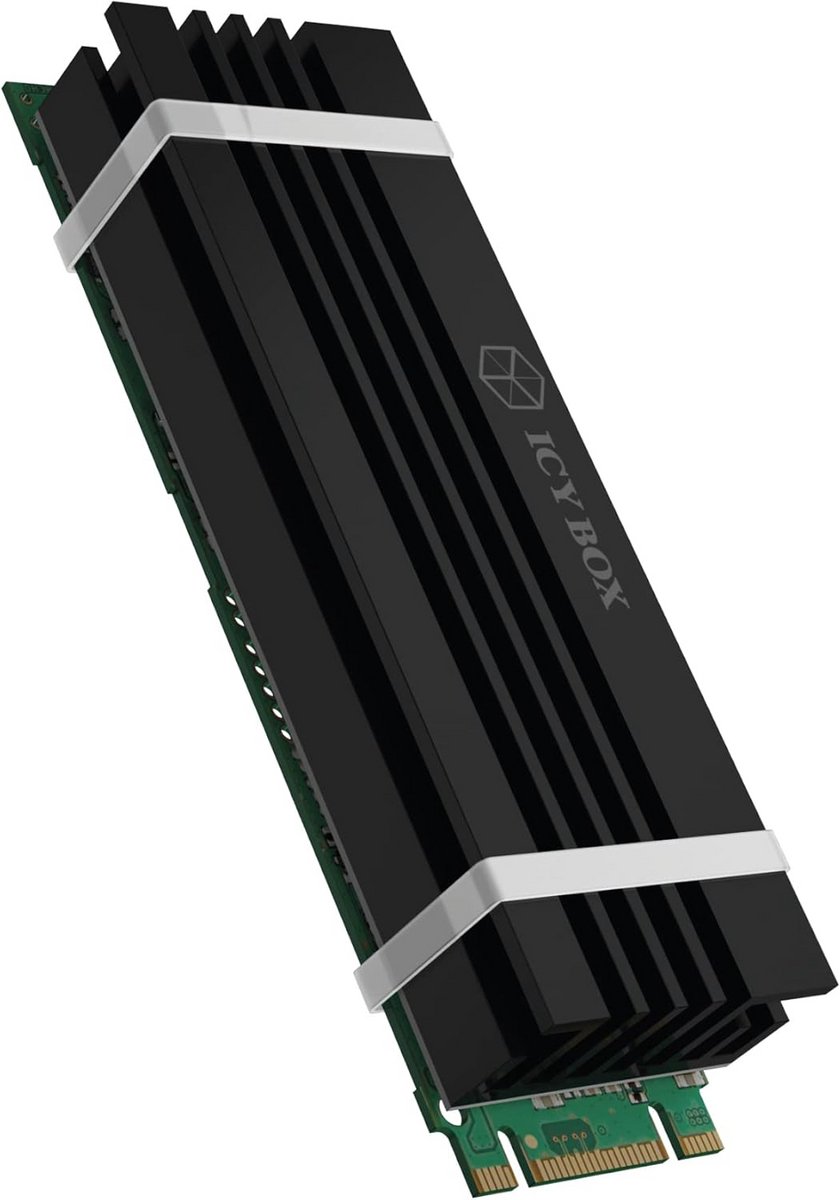 Aluminium Koellichaam voor M.2 SSD (2280) met Lage Montagehoogte