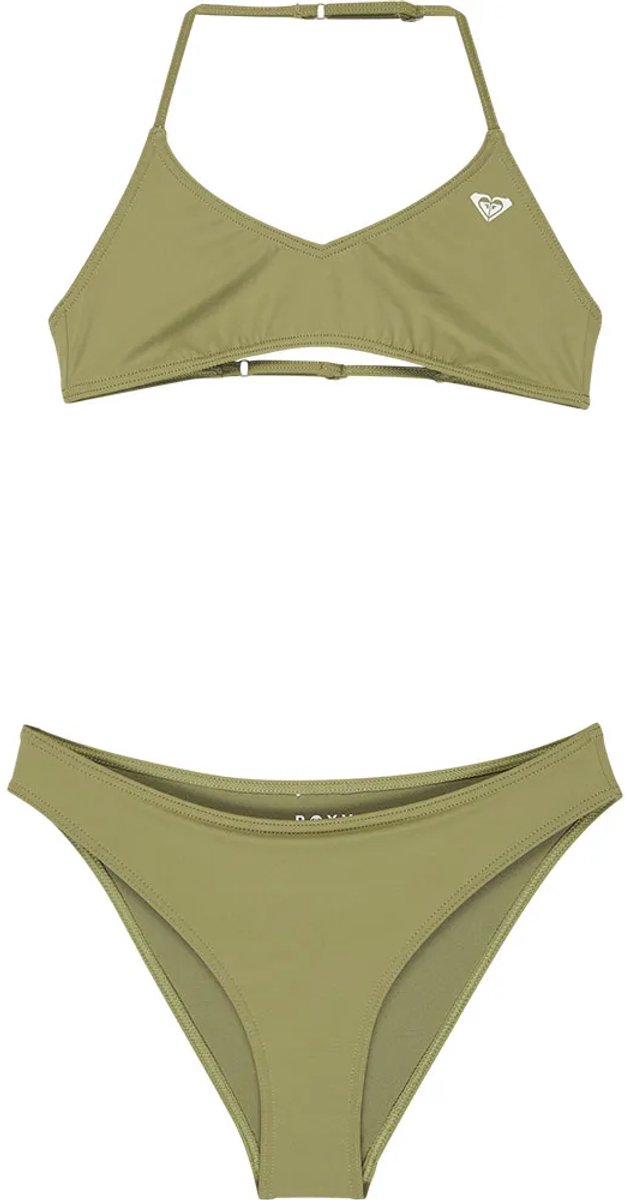 Roxy Solid Active Rg Triangle Bralette Bikini 10 Years Meisje Groen