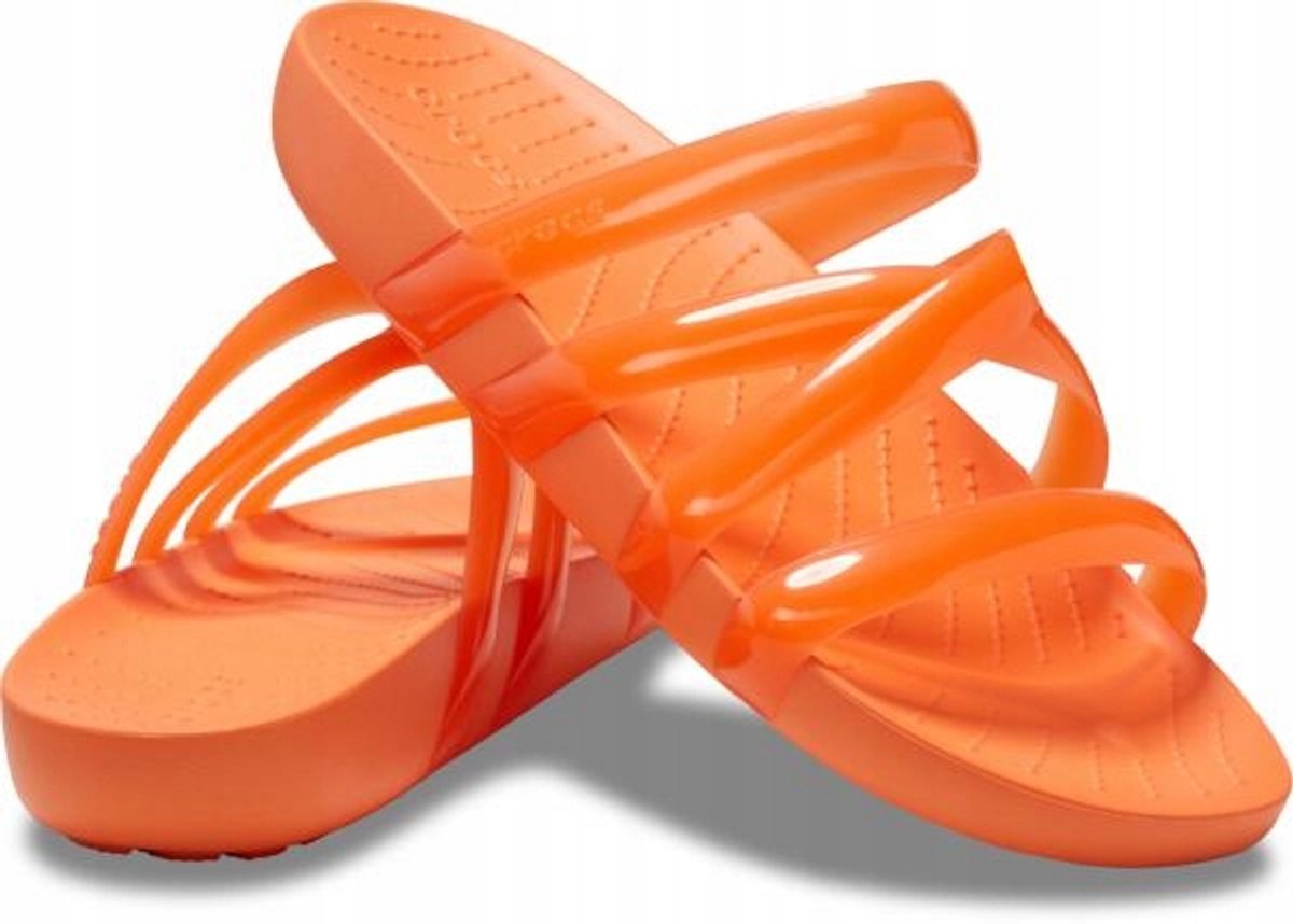 Crocs Splash Glossy Serie Vrouwensandalen Persimmon
