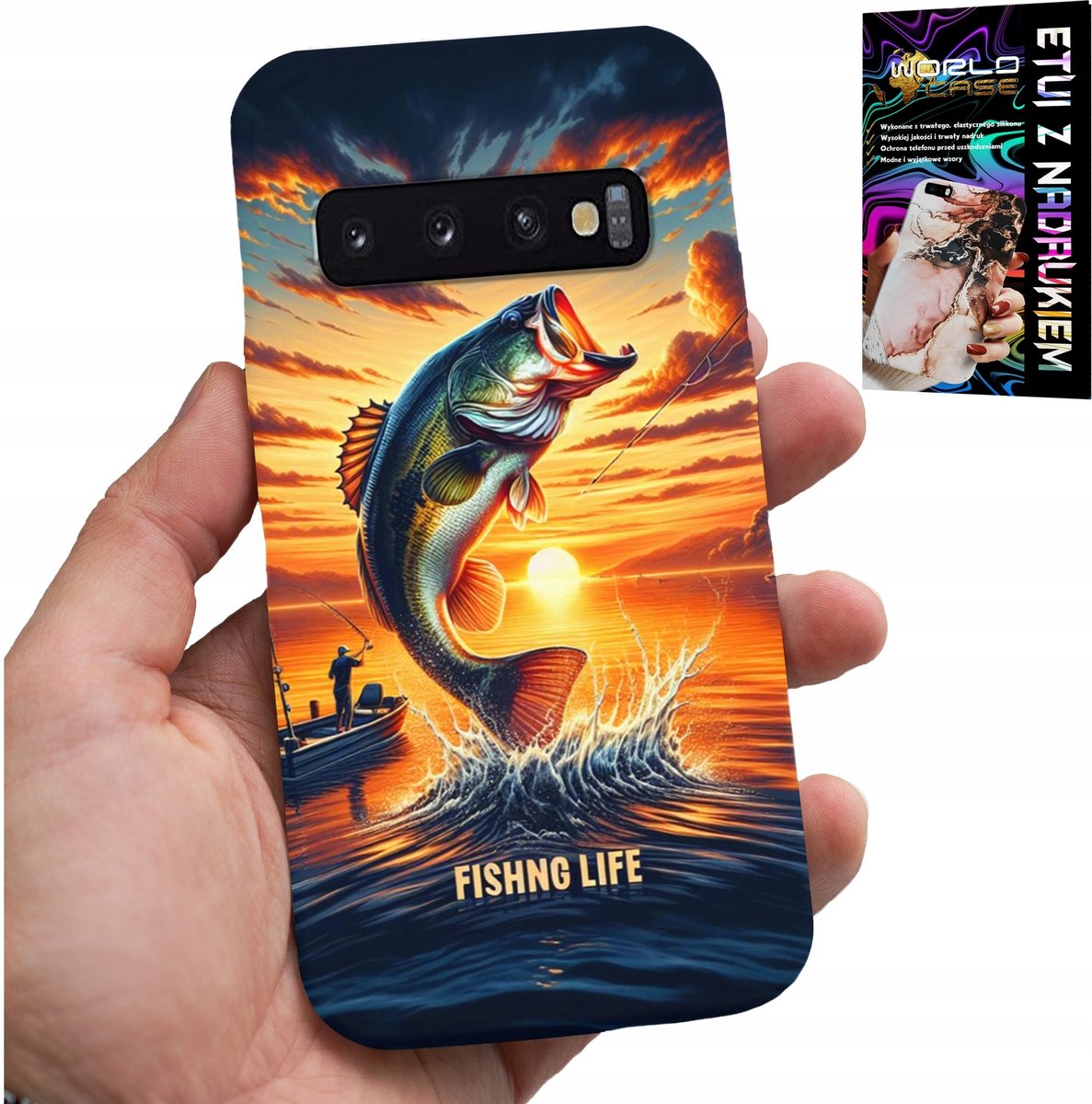 HOES VOOR SAMSUNG GALAXY S10 PLUS - HENGELHOES + FOLIE