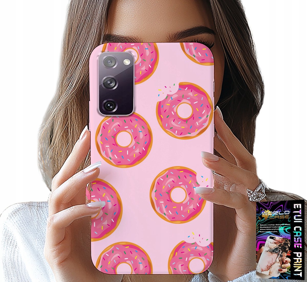 HOESJE VOOR SAMSUNG GALAXY S20 LITE - PATROON MET DONUTS EN SUIKERCOATING
