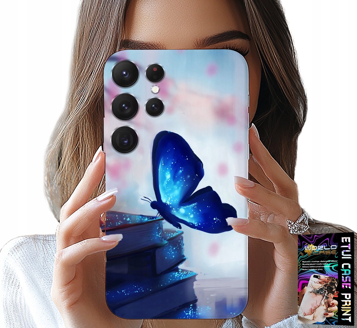 Hoesje voor Samsung Galaxy S25 Ultra - Blauwe vlinder, vlinder, damespatroon