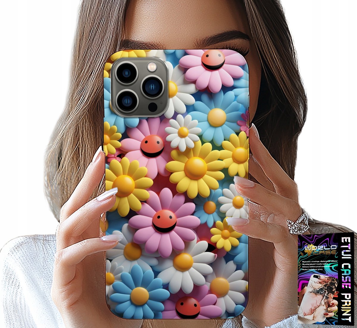 HOESJE VOOR IPHONE 11 PRO - KLEURRIJKE BLOEMEN, MADELIEFJES