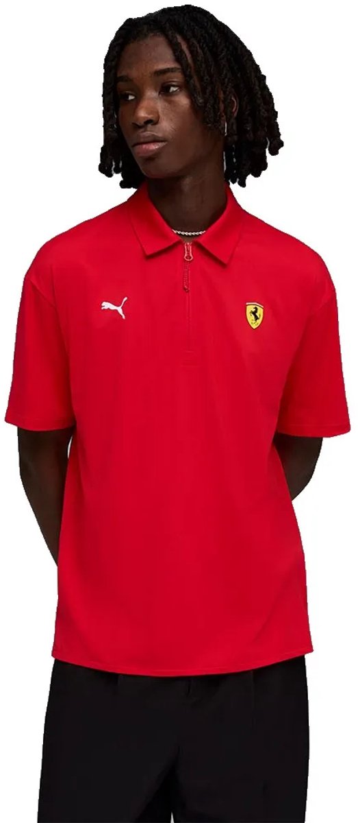 Puma Ferrari Cloudspun Korte Mouw Poloshirt Rood S Man van PUMA. — afbeelding 3