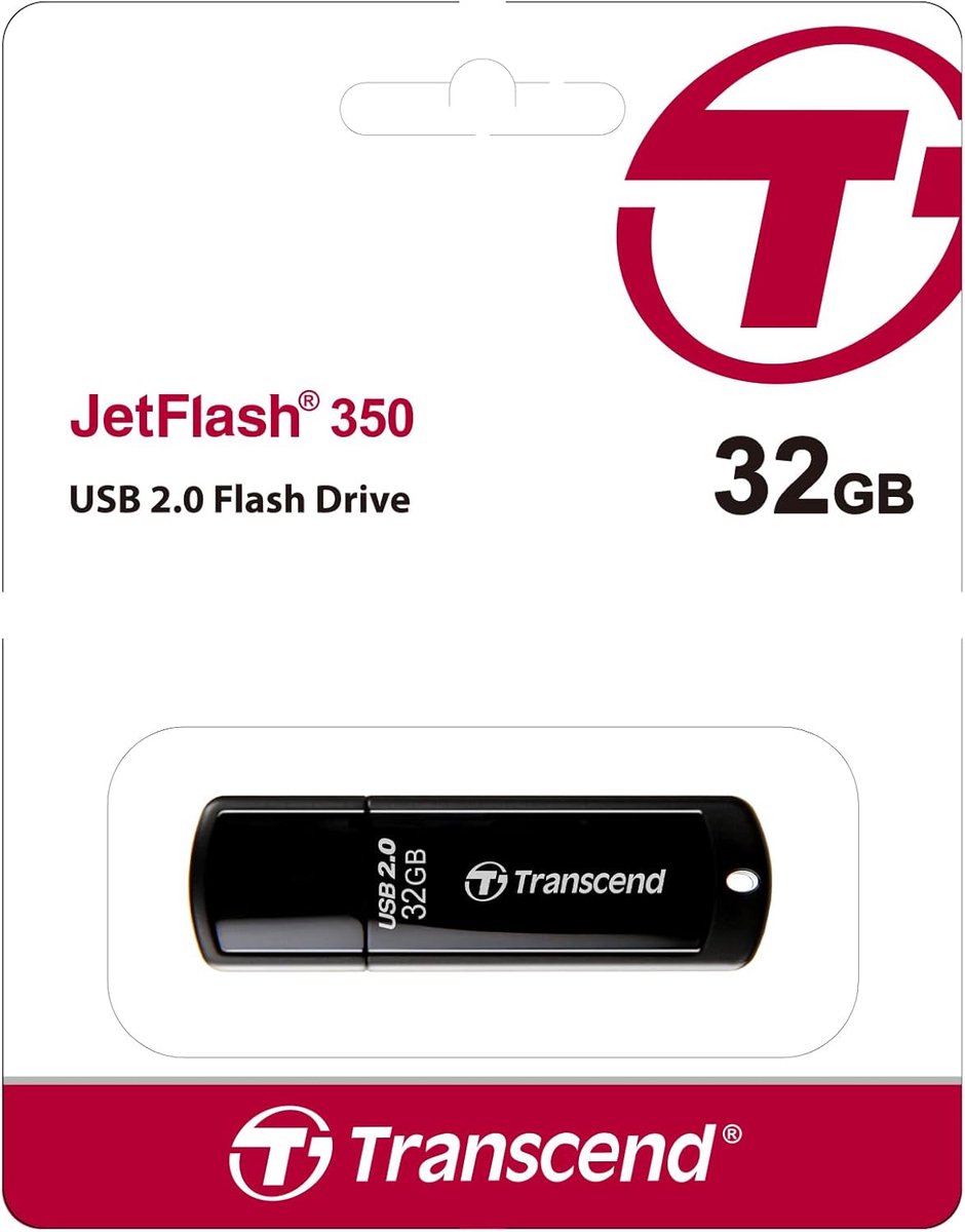 USB-stick - Geheugenstick Dataopslag - Bestanden Overzetten - Compact Design - 32 GB - Zwart