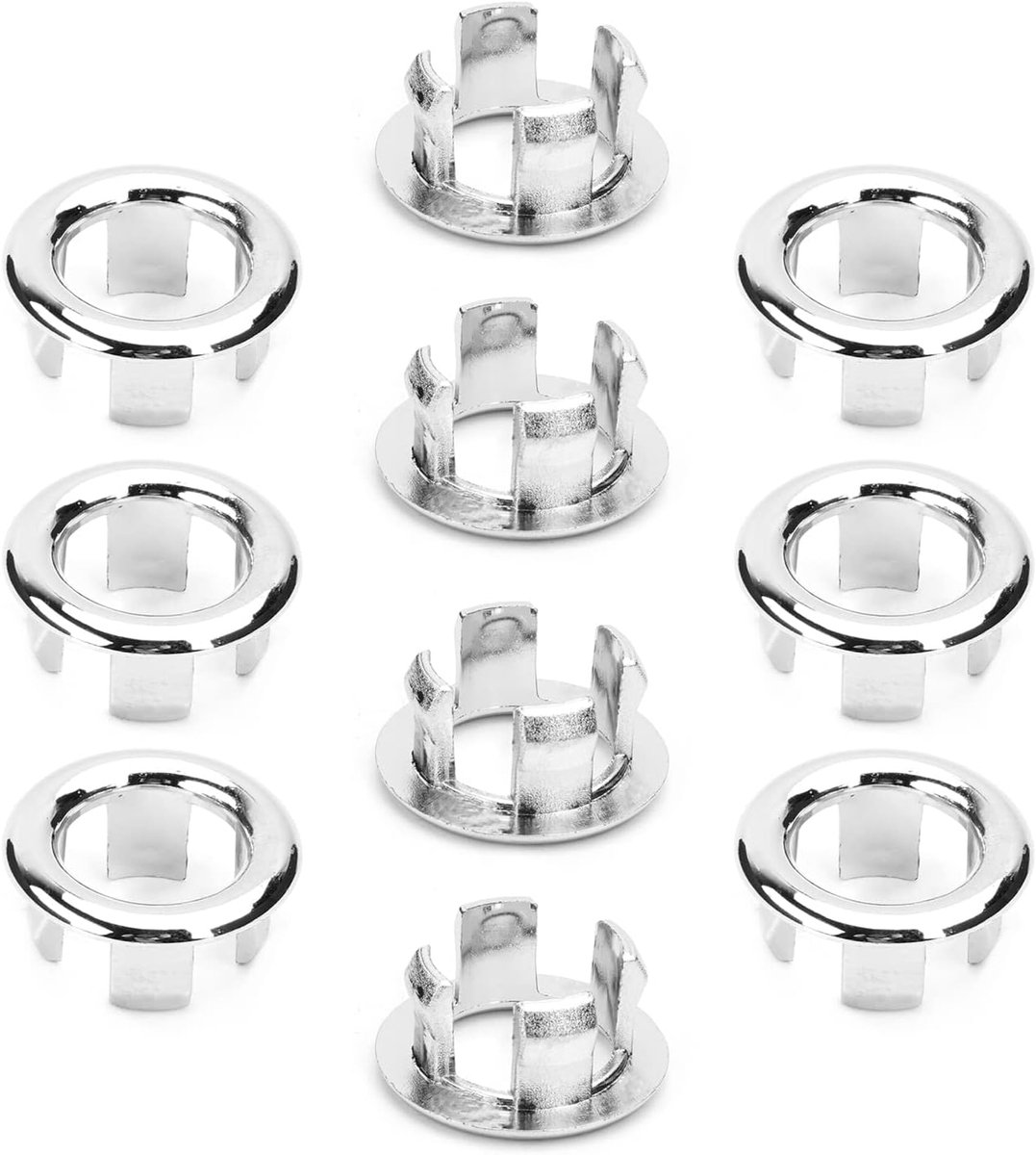 Overloop Deksel - Badkamer Accessoires - Lekkage Voorkomen - Holen Vorm - 10 Stuks