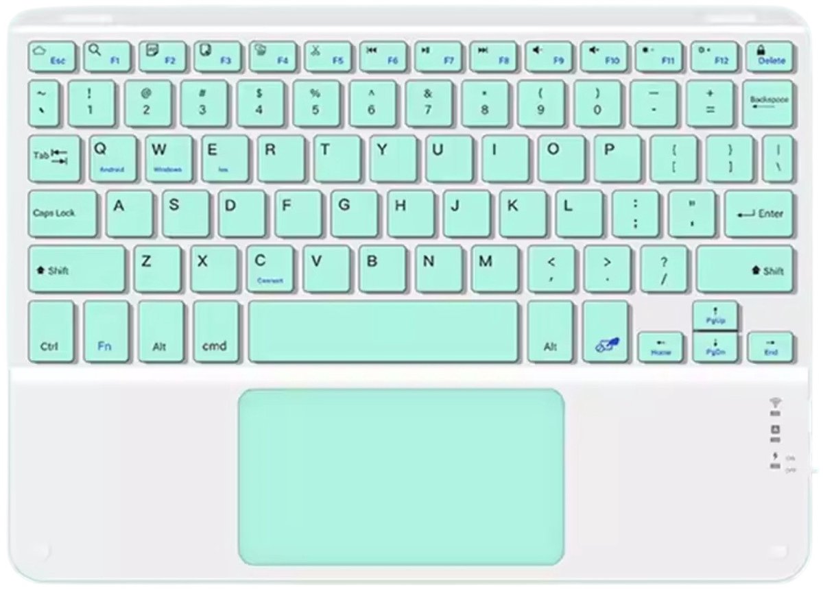 EtuiTab - Draadloos Bluetooth Toetsenbord - Touchpad - Universeel - Groen