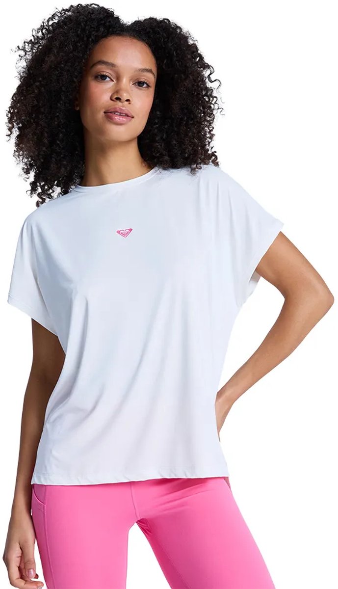 Roxy Move Free 2 Korte Mouw Top XL Vrouw Coconut Milk