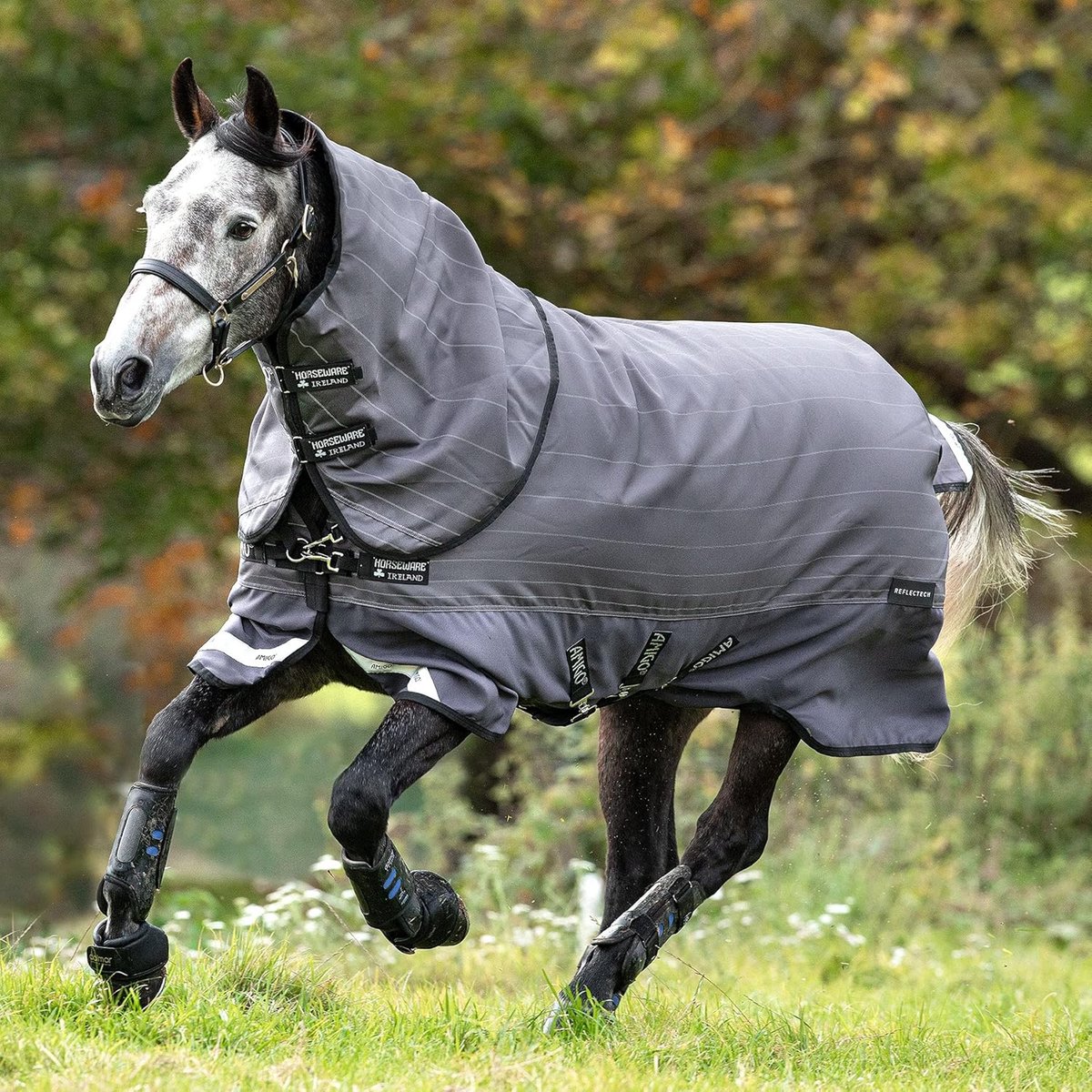Paardendeken Outdoor - Paardrij Deken - Bescherming Paard - Waterdicht Ademend - 6'6 - Zwart