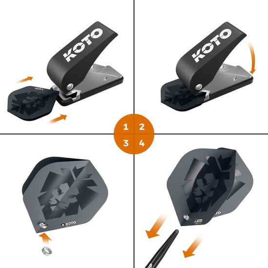 KOTO - Flight Lock Punch Machine Zwart - Flight Lock Ringen van KOTO — afbeelding 3