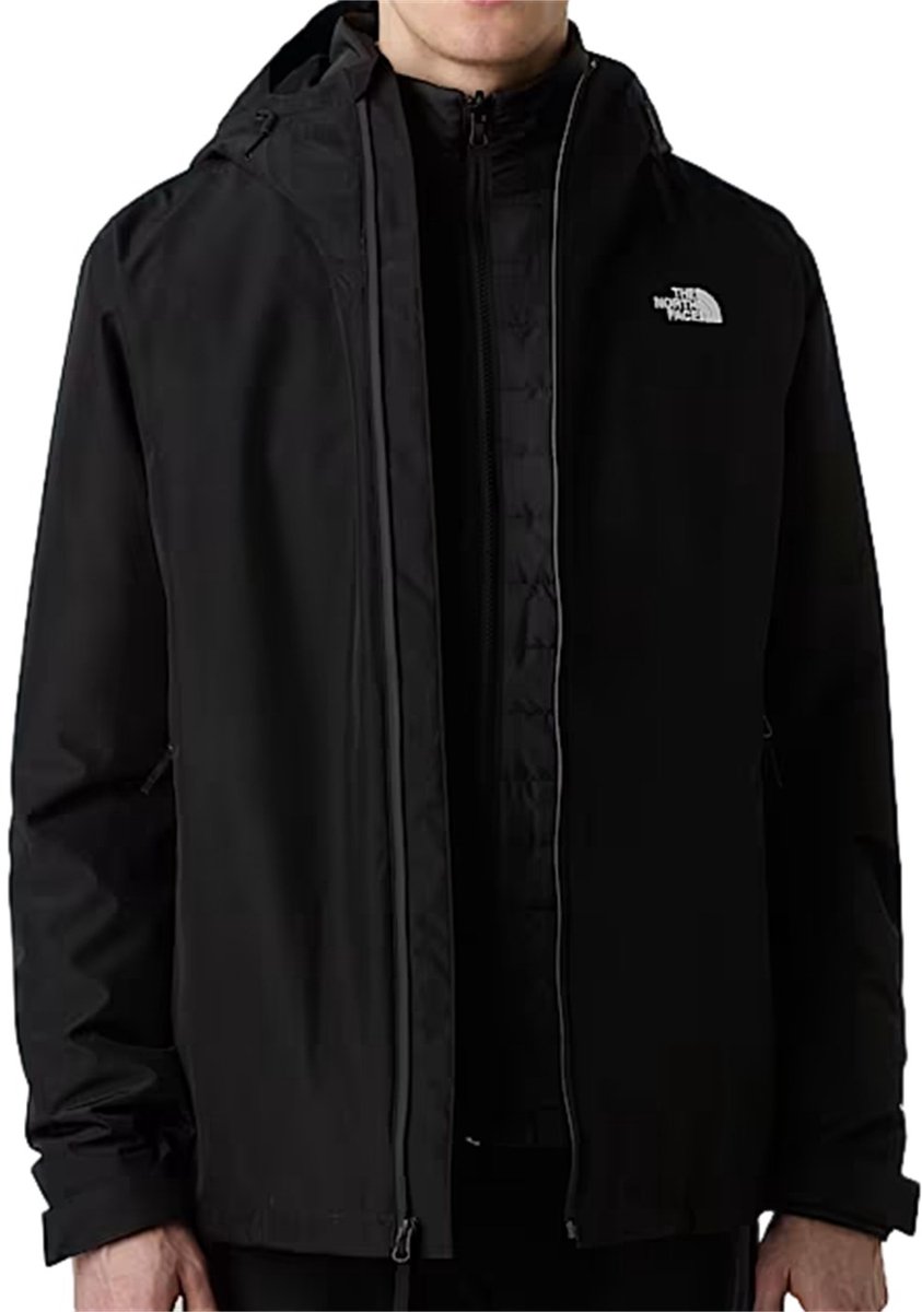 The North Face Carto Mono Triclimate heren 3-in-1 jas met capuchon – uitneembare binnenjas, polyester, zwart
