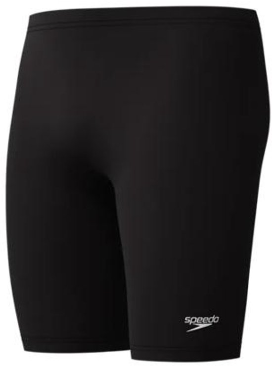 Speedo Endurance+ Logo Jammer Heren Sportzwembroek - Zwart/Wit